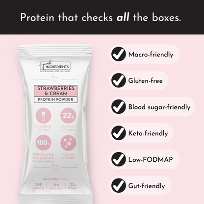 Strawberries & Cream Protein Powder Stick