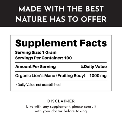 Organic Lion's Mane